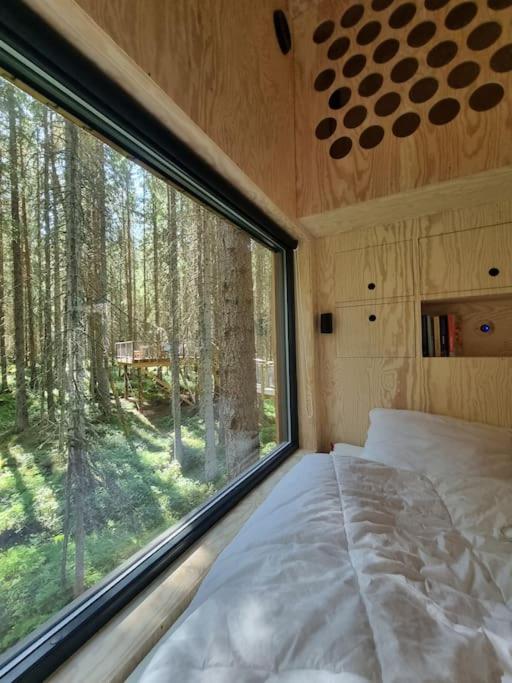 Treetop Ekne - Hytte I Skogen Med Hengebru Hotel Levanger Exterior photo